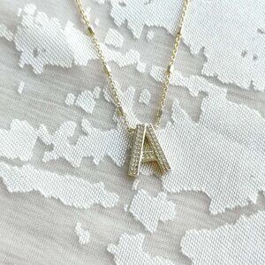 Kendra Scott Letter A Gold Pendant Necklace